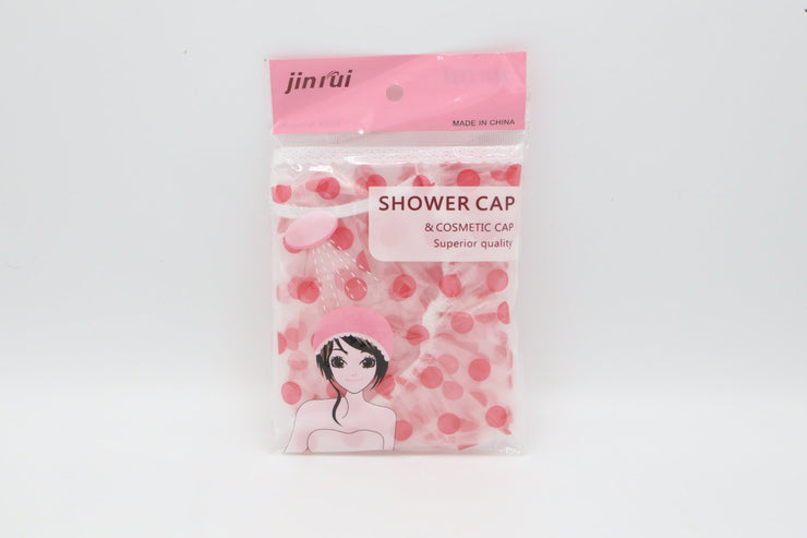 Pink shower cap